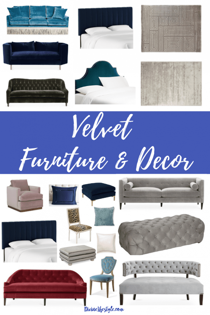 Velvet Furniture and Decor for the Home Design Divine Lifestyle