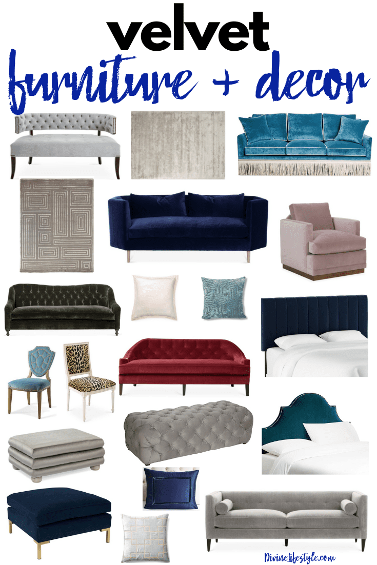 Velvet Furniture and Decor for the Home 