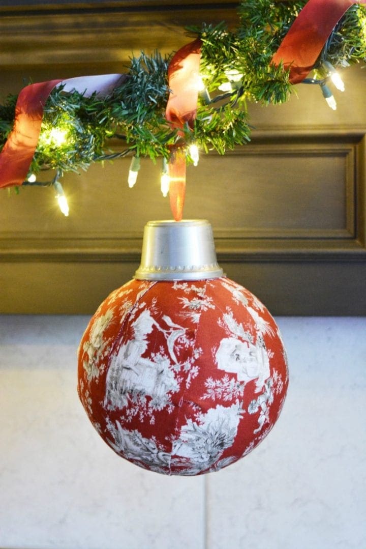 DIY Christmas Ornament ~ Easy Fabric Balls - Shanty 2 Chic