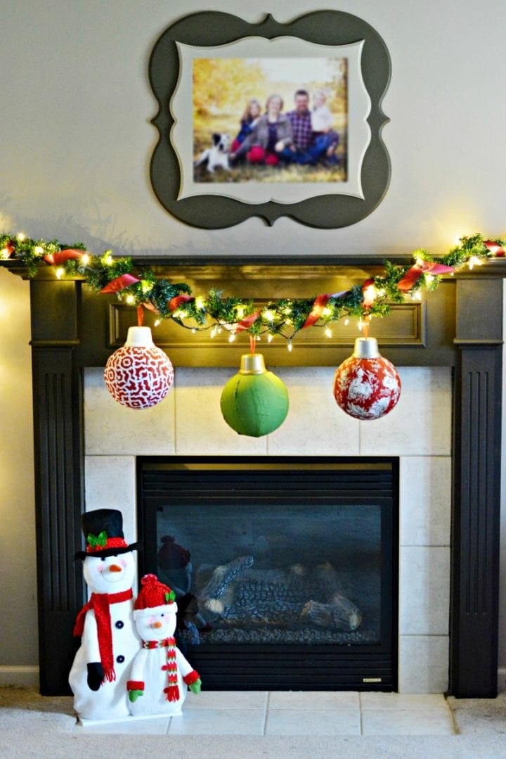 Easy DIY Giant Fabric Ornaments Christmas Divine Lifestyle