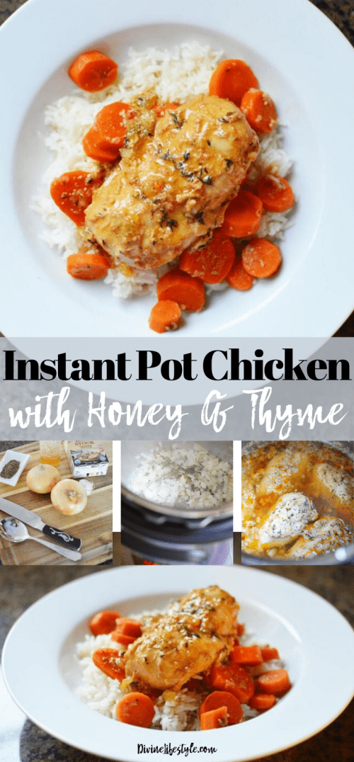 Honey Garlic Instant Pot Chicken Thighs Thyme Divine Lifestyle