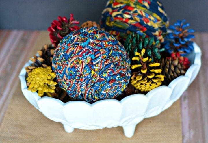 DIY Twisted Scrap Fabric Decor Balls Craft Divine Lifestyle