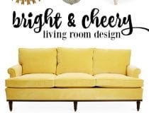 Bright and Cheery Livine Room Design