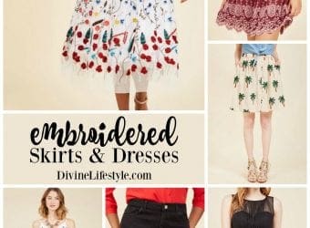 Fun Embroidered Skirts and Dresses for Spring