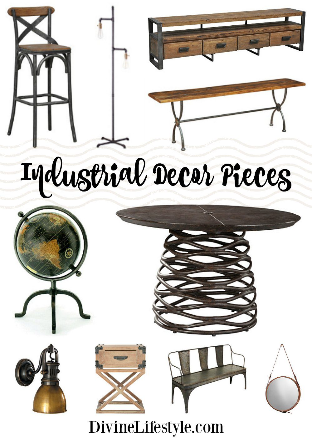 Industrial Pieces for the Home Decor Design House