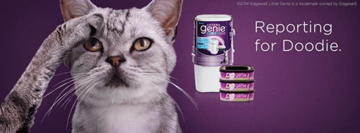 Little genie cat litter disposal outlet system