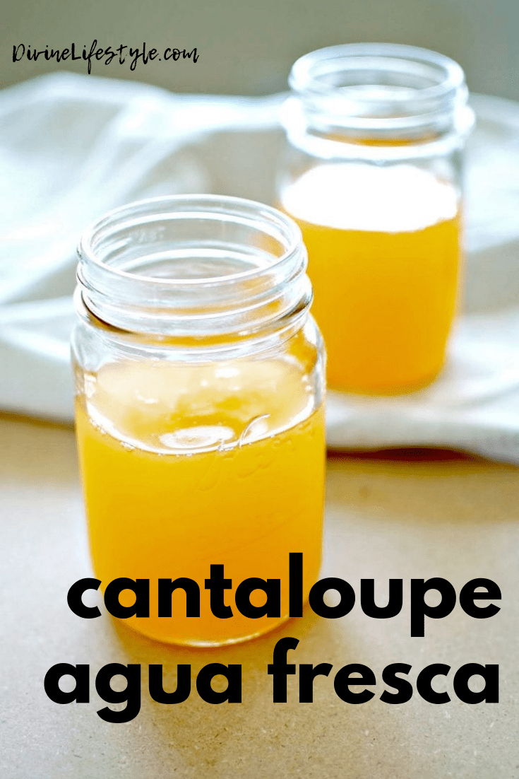 Cantaloupe Agua Fresca Drink Recipe Beverage Divine Lifestyle