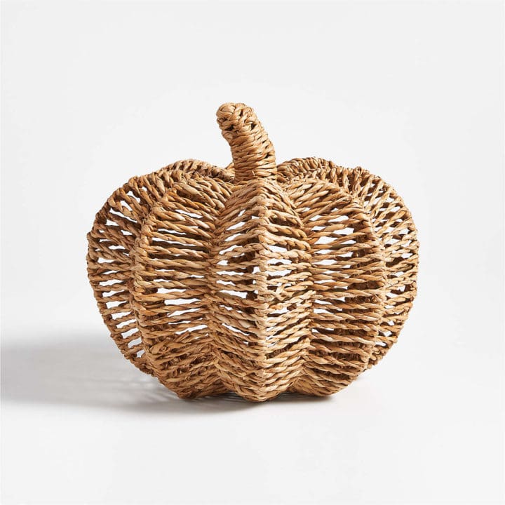 Crate & Barrel Woven Pumpkin