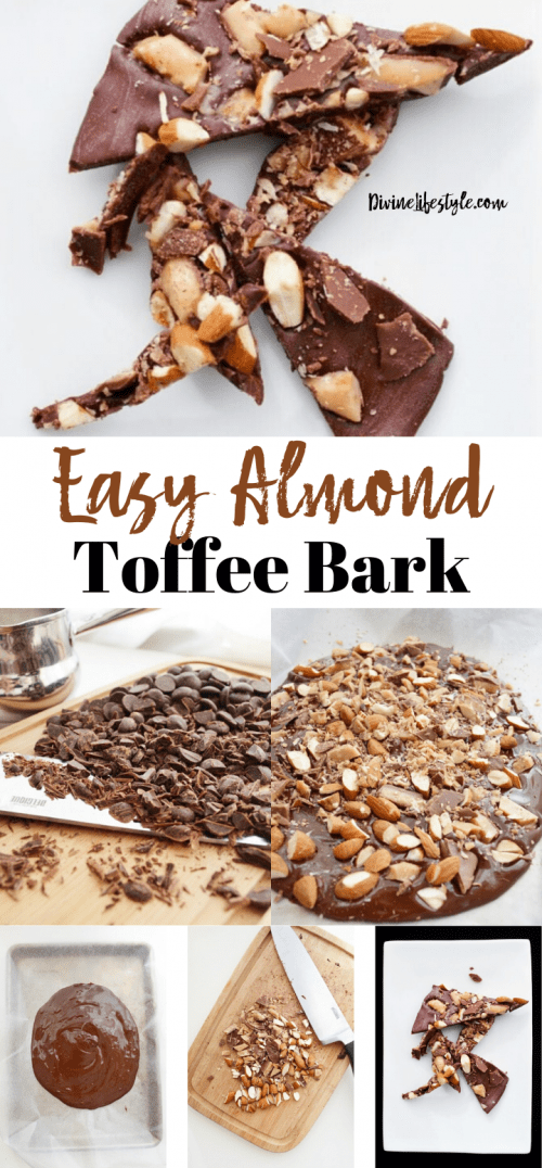 Easy Almond Toffee Bark Recipe 3 Ingredients Divine Lifestyle