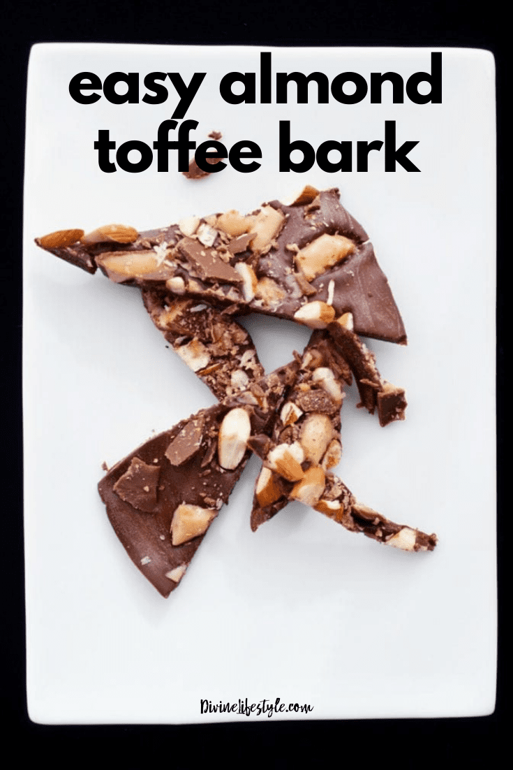 Easy Almond Toffee Bark Recipe 3 Ingredients Divine Lifestyle