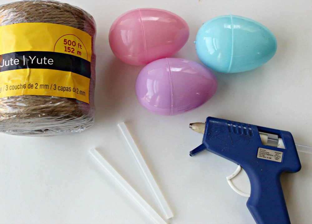 Easy DIY Twine Wrapped Easter Eggs Craft Rope Egg