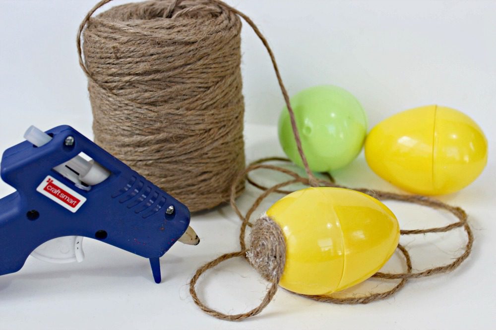 Easy DIY Twine Wrapped Easter Eggs Craft Rope Egg