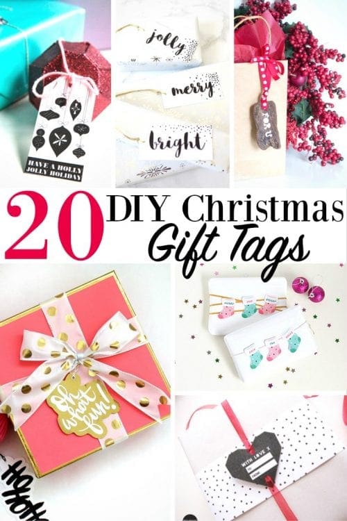 20 Diy Christmas Gift Tags Card Holiday Presents