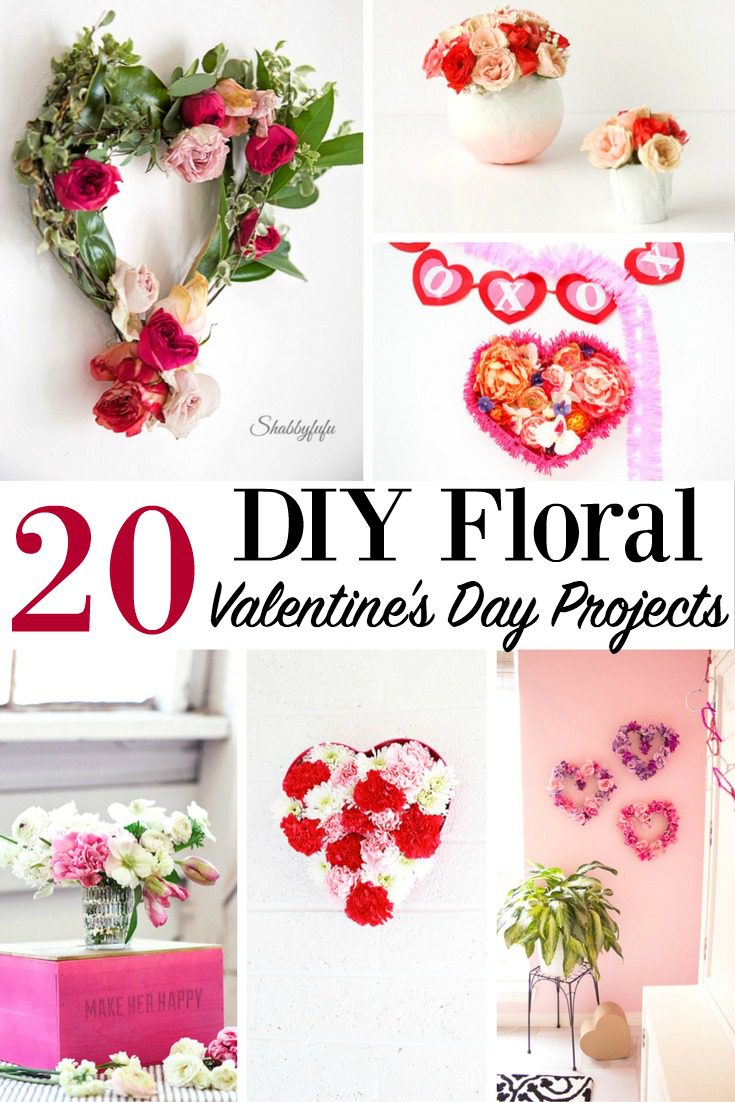 20 DIY Floral Valentine's Day Projects
