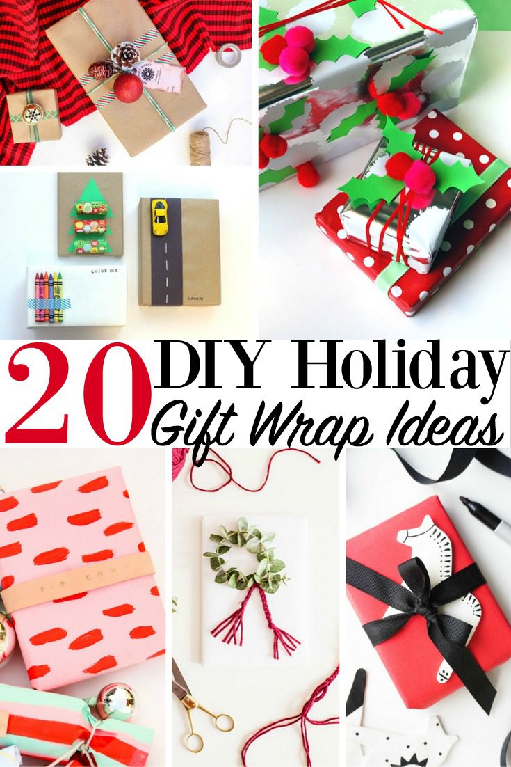 20 DIY Holiday Gift Wrap Ideas