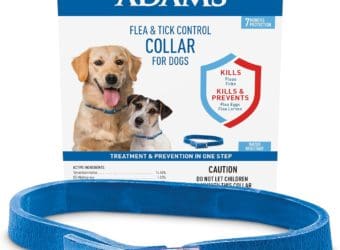 Adams Flea & Tick Control Collar for Dogs Month Protection Adjustable One Size Collar Fits All Kills and Repels Fleas Ticks Flea Eggs