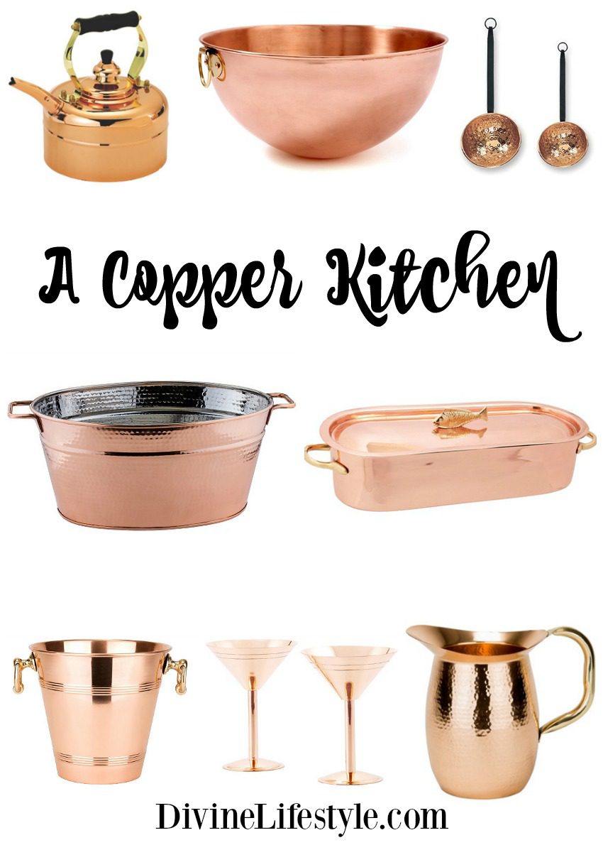 Copper Kitchen Pieces Cooking Entertaining Chef Pro