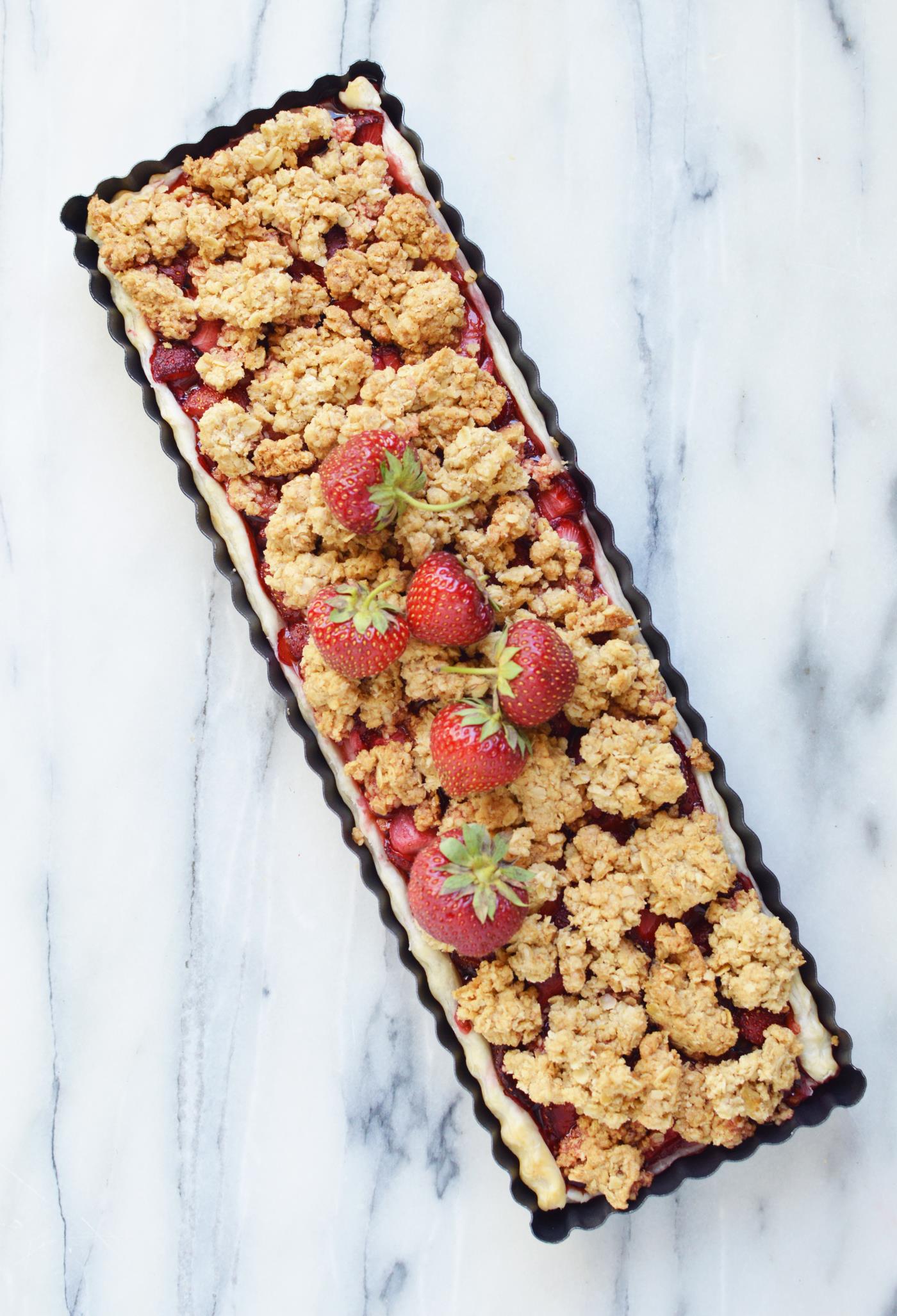 Strawberry crumble recipe Pie Dessert Crumb Topping