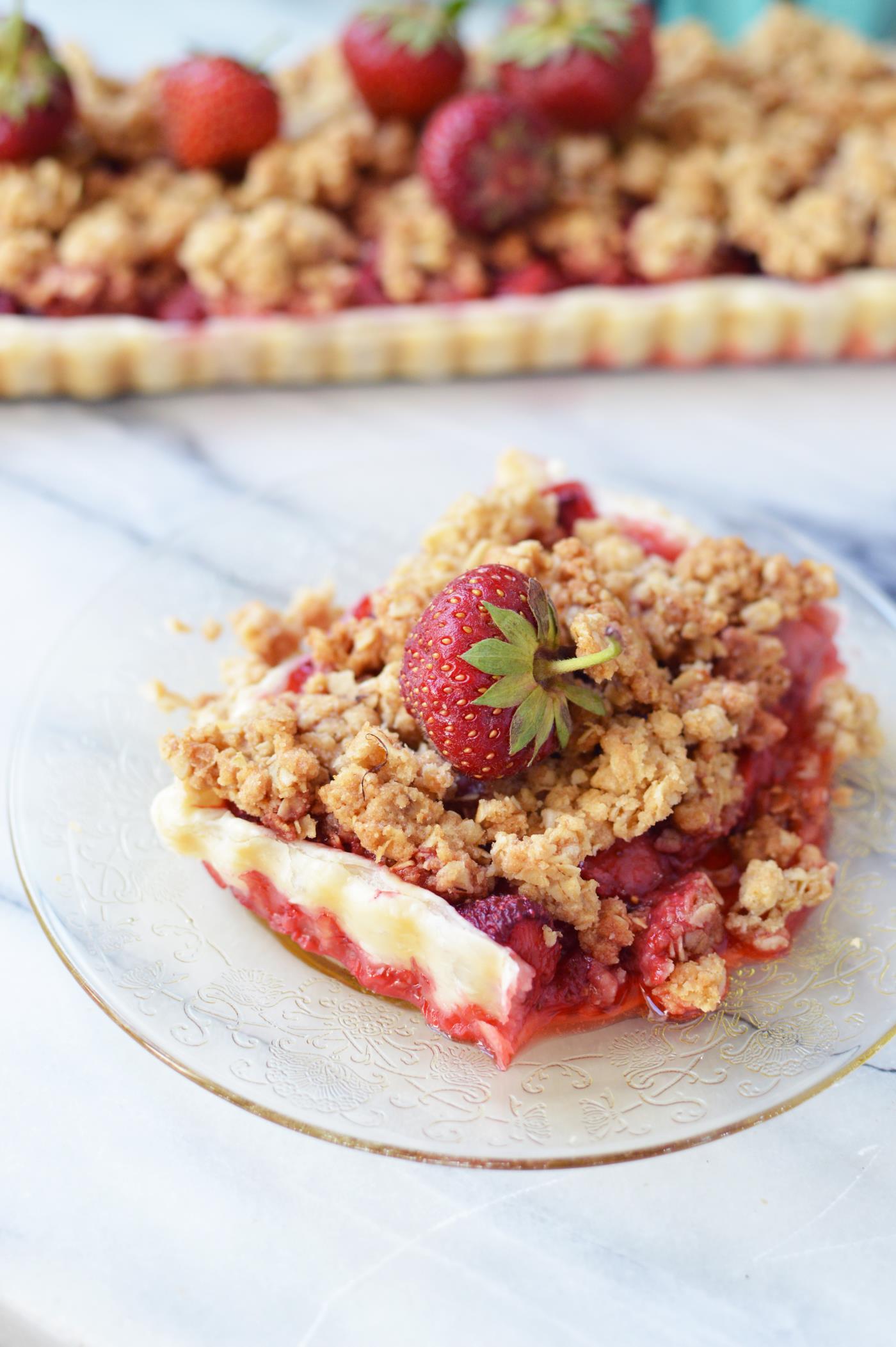 Strawberry crumble recipe Pie Dessert Crumb Topping