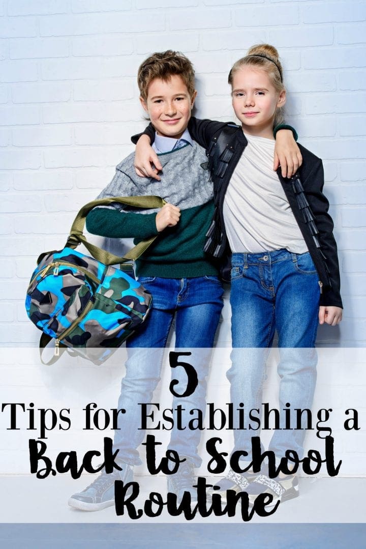 5 Tips for Establishing a Back-to-School Routine