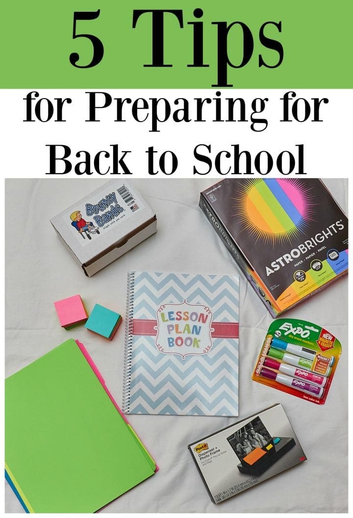 5 Tips for Preparing for Back to School 