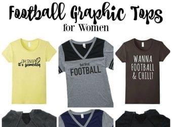Football Graphic Tops for Women