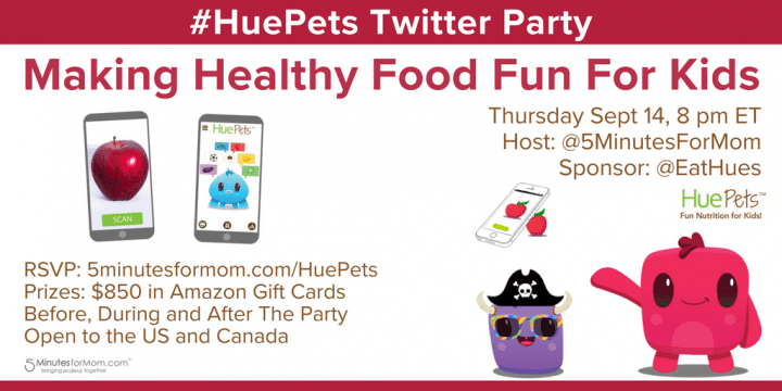 Nutrition Can Be Fun For Kids - Join #HuePets Twitter Party Sept 14, 8pm ET