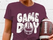 Football Graphic Tee for Women