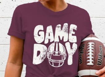 Football Graphic Tee for Women