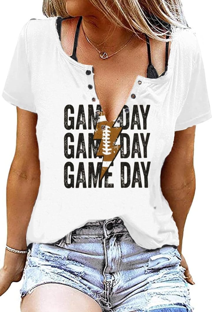 Football Graphic Tees for Women