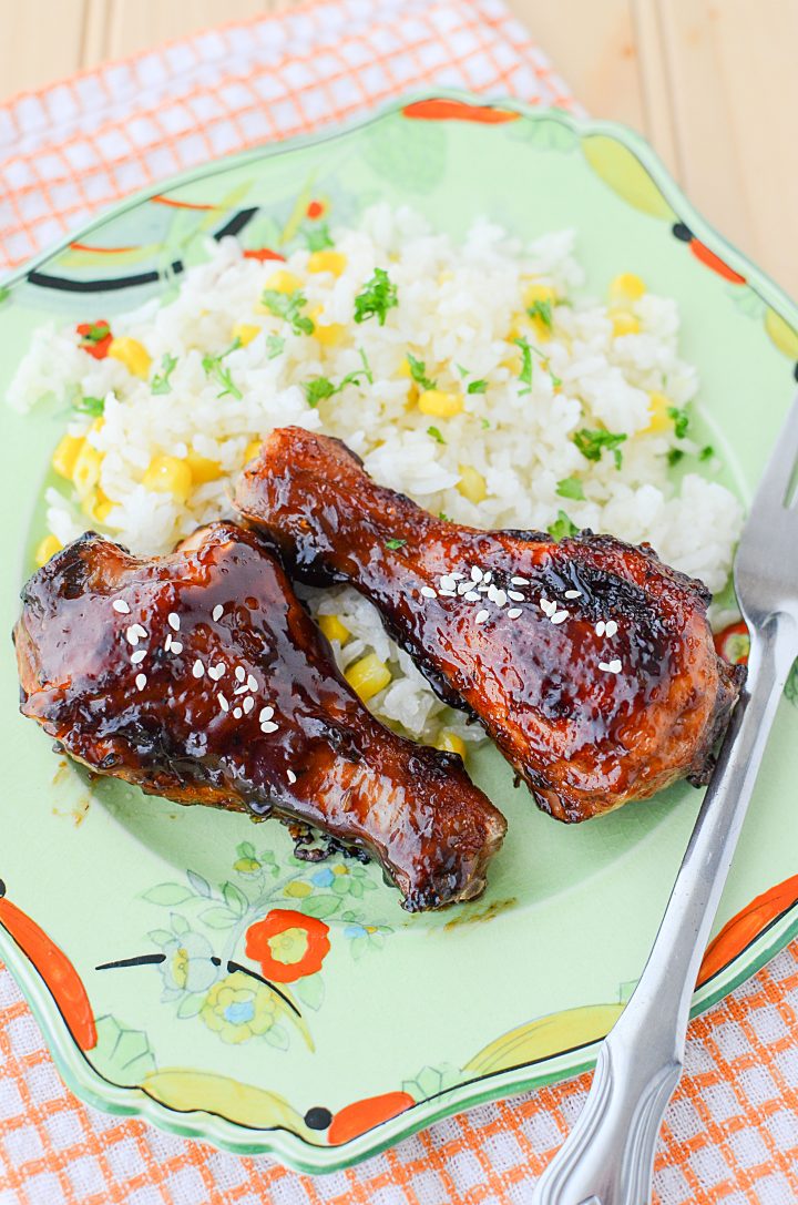 Sweet and Sticky Chicken Drumsticks Recipe Baked