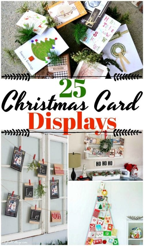 25 DIY Christmas Card Holders Holiday Greeting Card Display