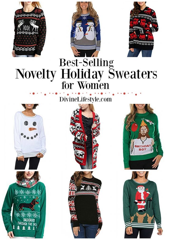 Best-Selling Novelty Holiday Sweaters for Women