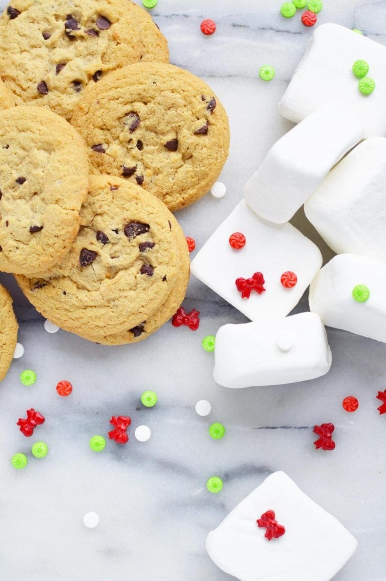 Chocolate dipped marshmallow sandwich cookies Holiday recipe