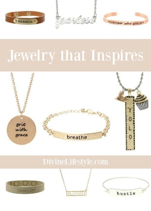 Jewelry that Inspires Motivational Bracelets Necklaces