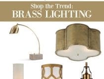 Shop the Trend: Brass Lighting