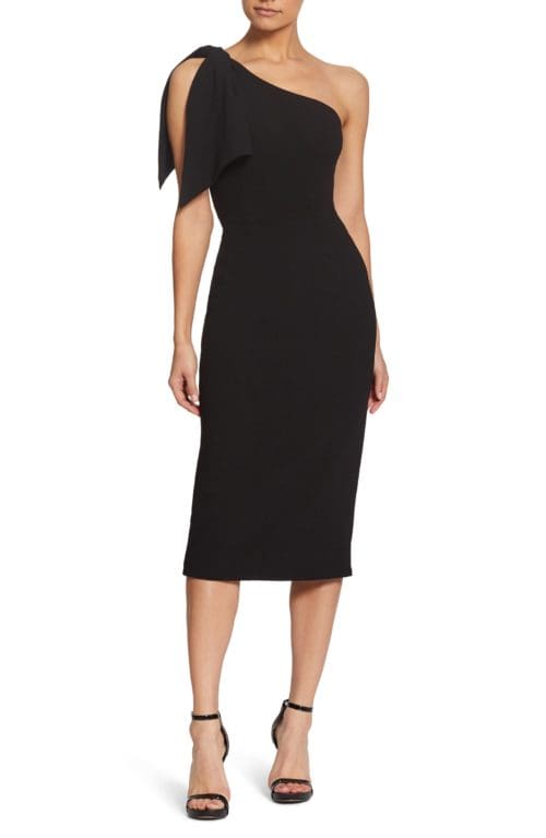 Tiffany One-Shoulder Midi Dress from Dress the Population at Nordstrom