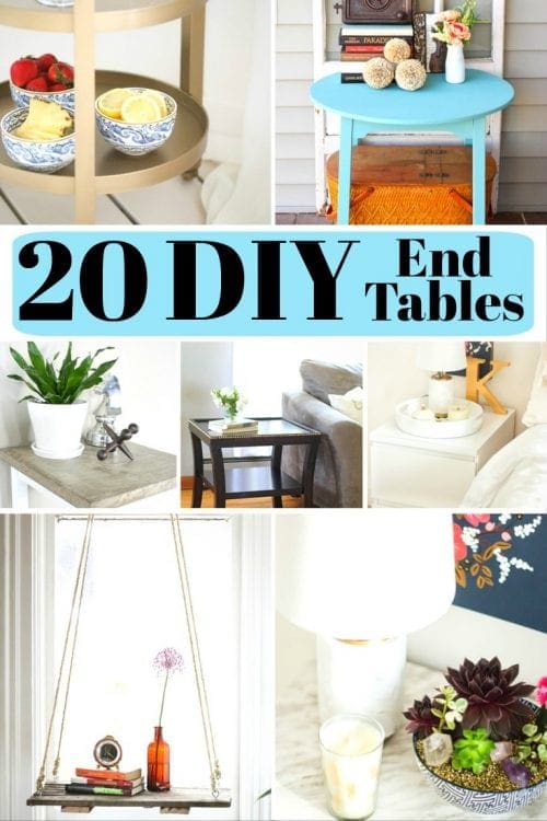 20 DIY End Tables Living Room Home Decor Design