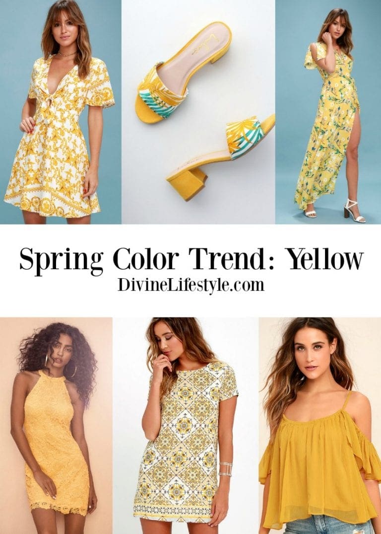 Style Edit: Spring Color Trend Yellow Dresses Yellow Shirt