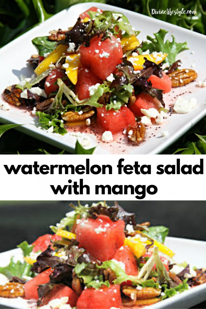 Best Ever Watermelon Feta Salad with Mango