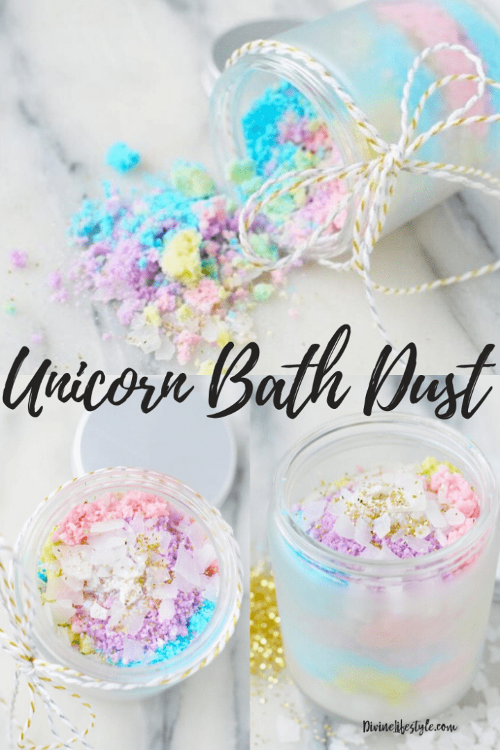 DIY Unicorn Bath Dust | Fizzy and Sleepy Time Bath Bombs