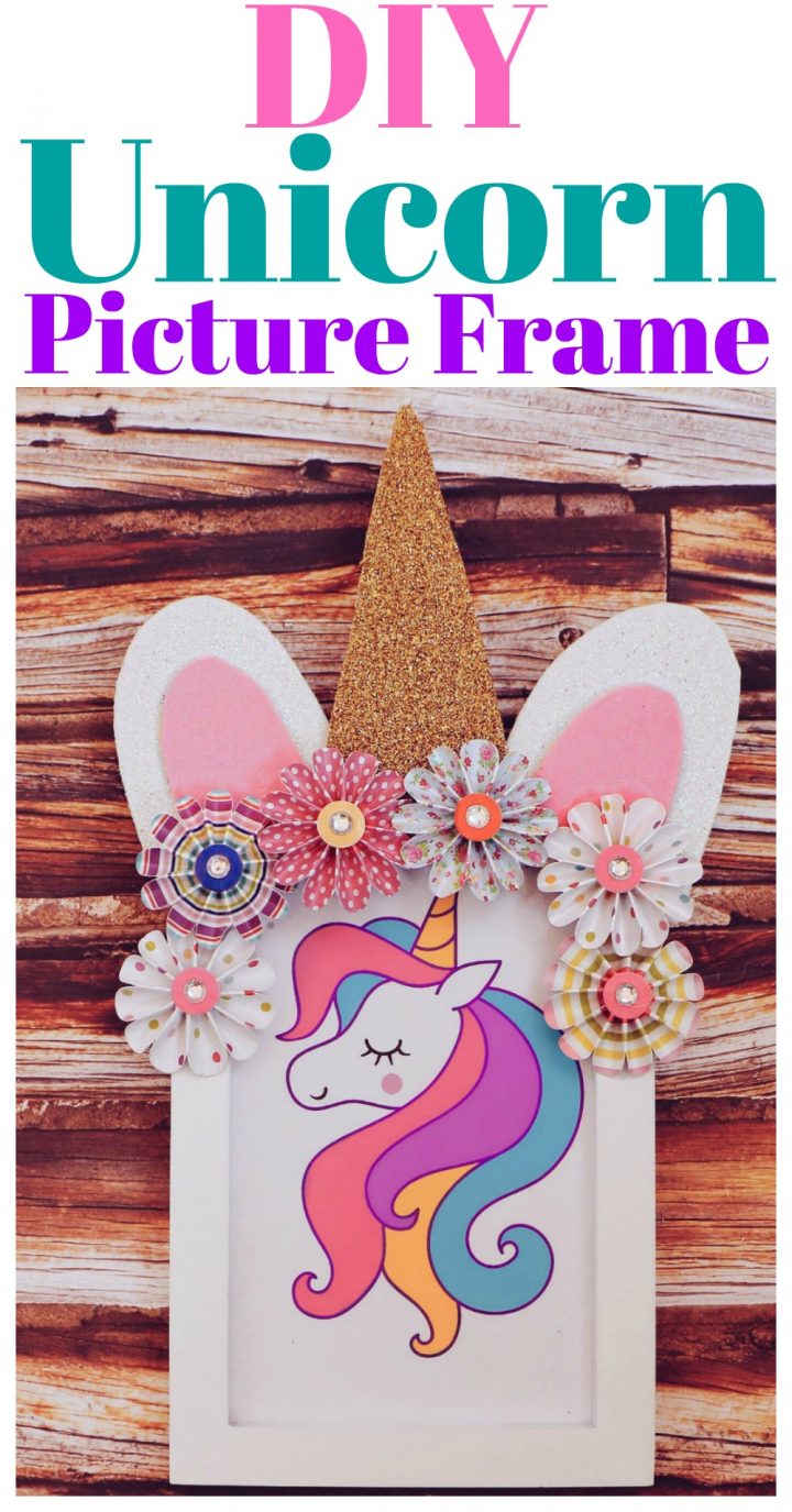 DIY Unicorn Picture Frame Teacher Appreciation Kids Party Craft