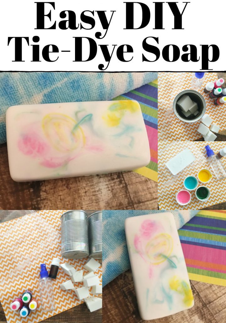 Easy DIY TieDye Soap Painted Craft Beauty Cleaning