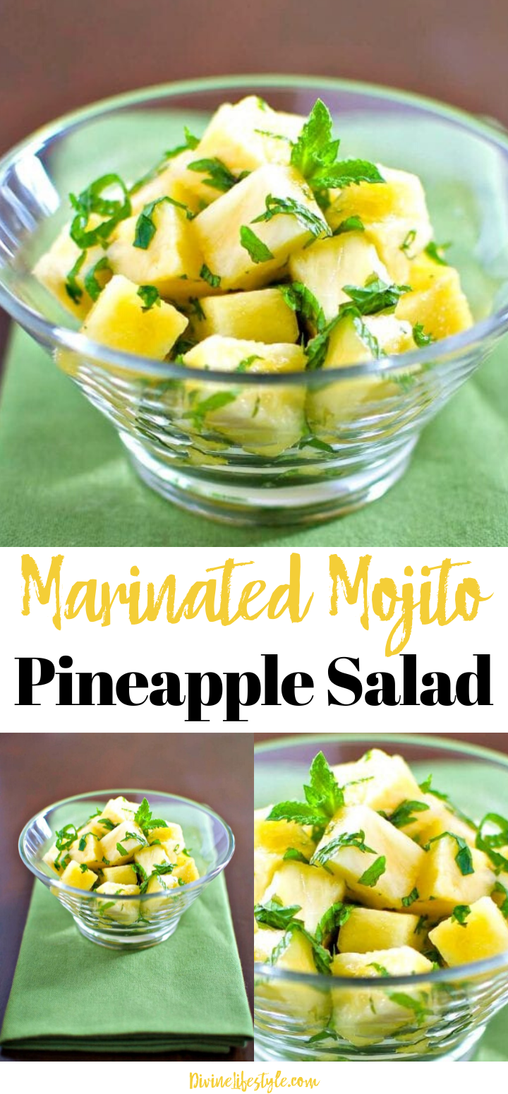 Marinated Mojito Pineapple Salad Recipe