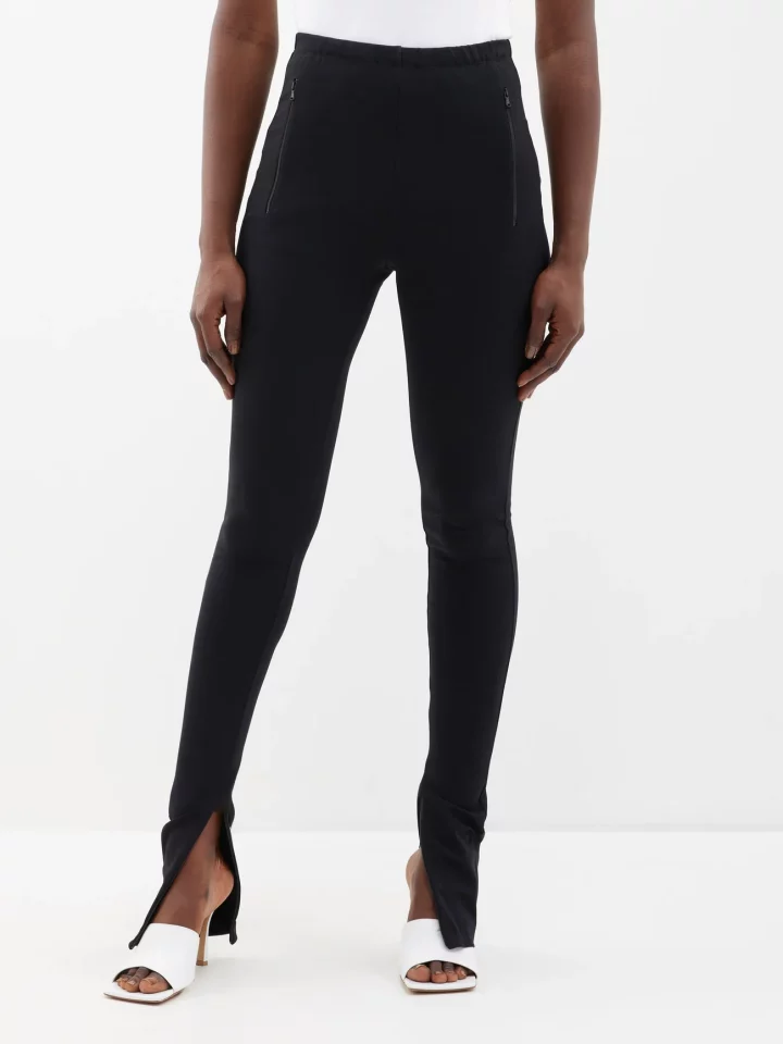 WARDROBE NYC Release high rise side zip leggings