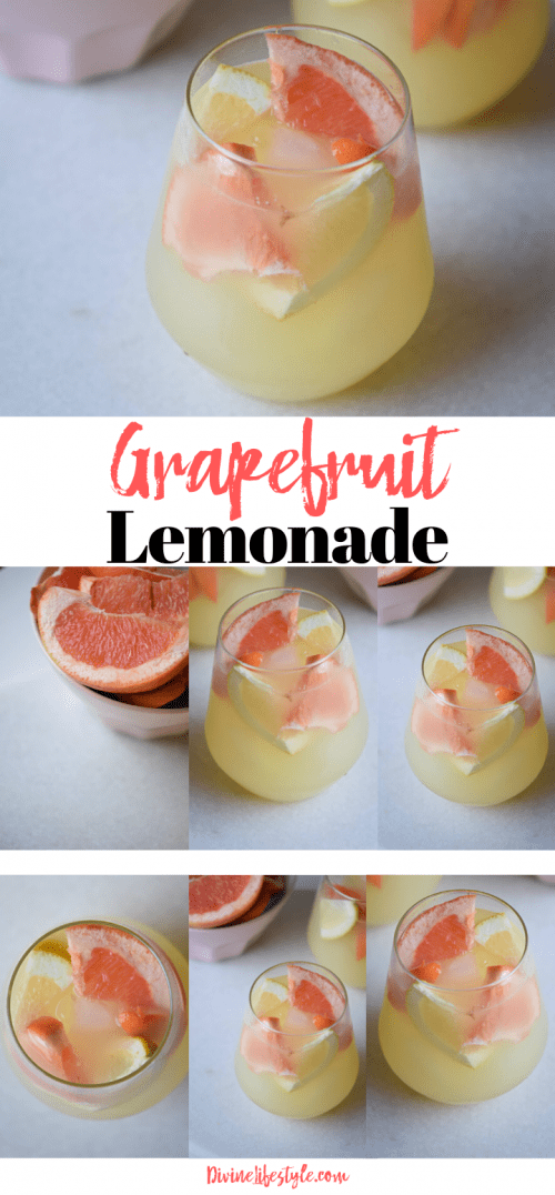 Grapefruit Lemonade Recipe Fresh Fruit Cocktail Drink
