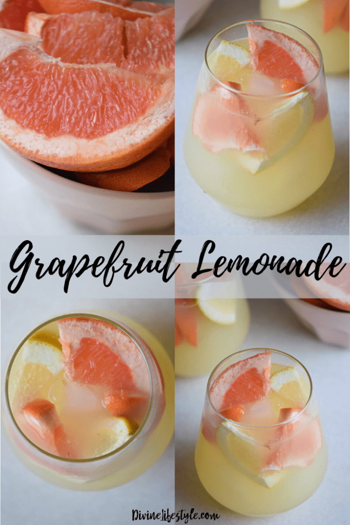 Grapefruit Lemonade Recipe Fresh Fruit Cocktail Drink