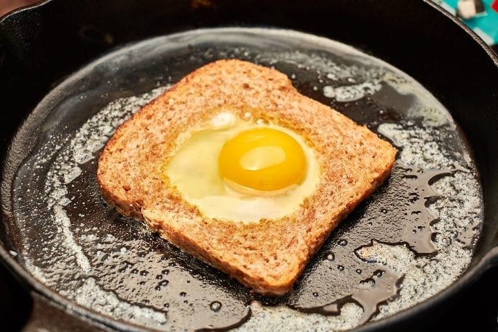 Eggs in a Basket Recipe | Made Healthier with Handsome Brook Farm Eggs and Ezekiel Bread