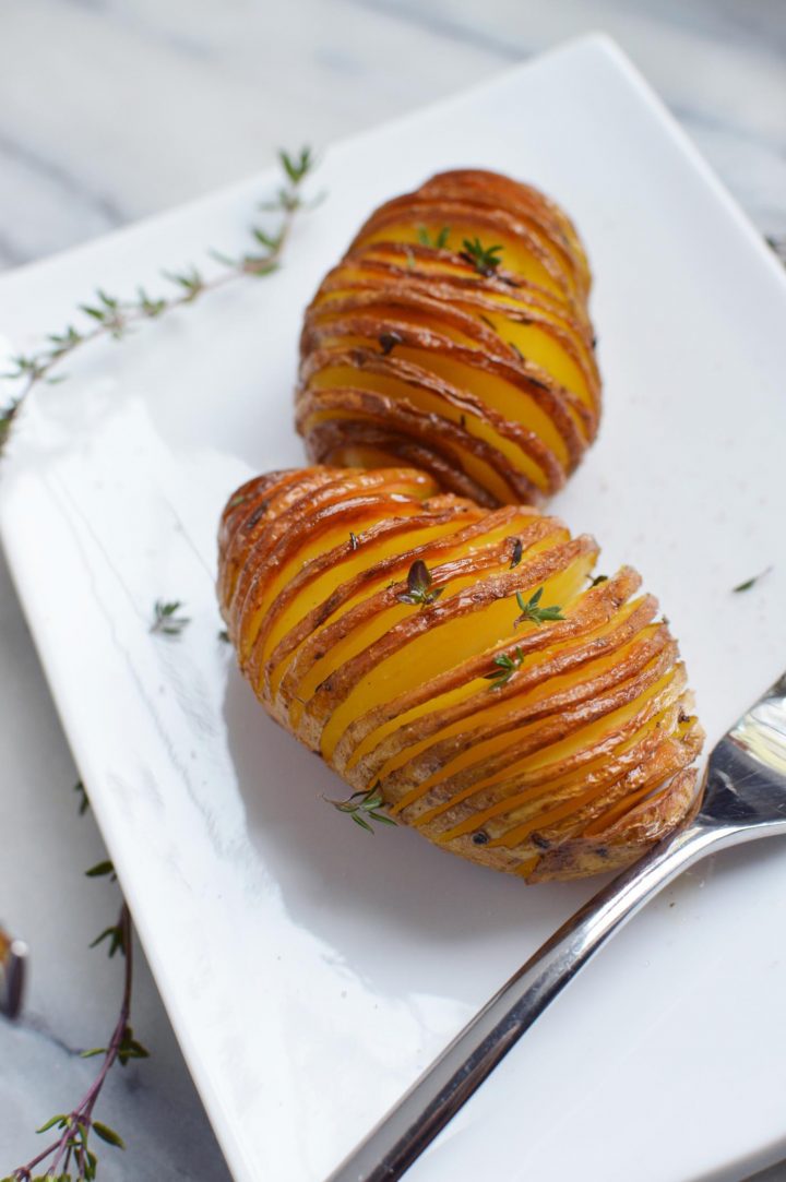 Hasselback potatoes recipe Potato recipe side dishes
