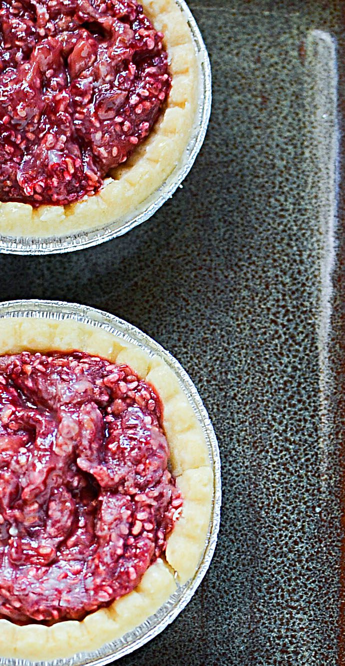 Rhubarb and Raspberry Tartlets